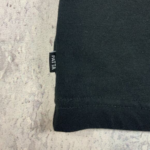 Patta T-Shirt Mens Large Black Fancy Feathers Parrot Streetwear - Picture 6 of 9